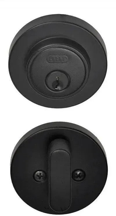 Better Home Products UL Low Profile Single Cylinder Deadbolt in Matte Black finish
