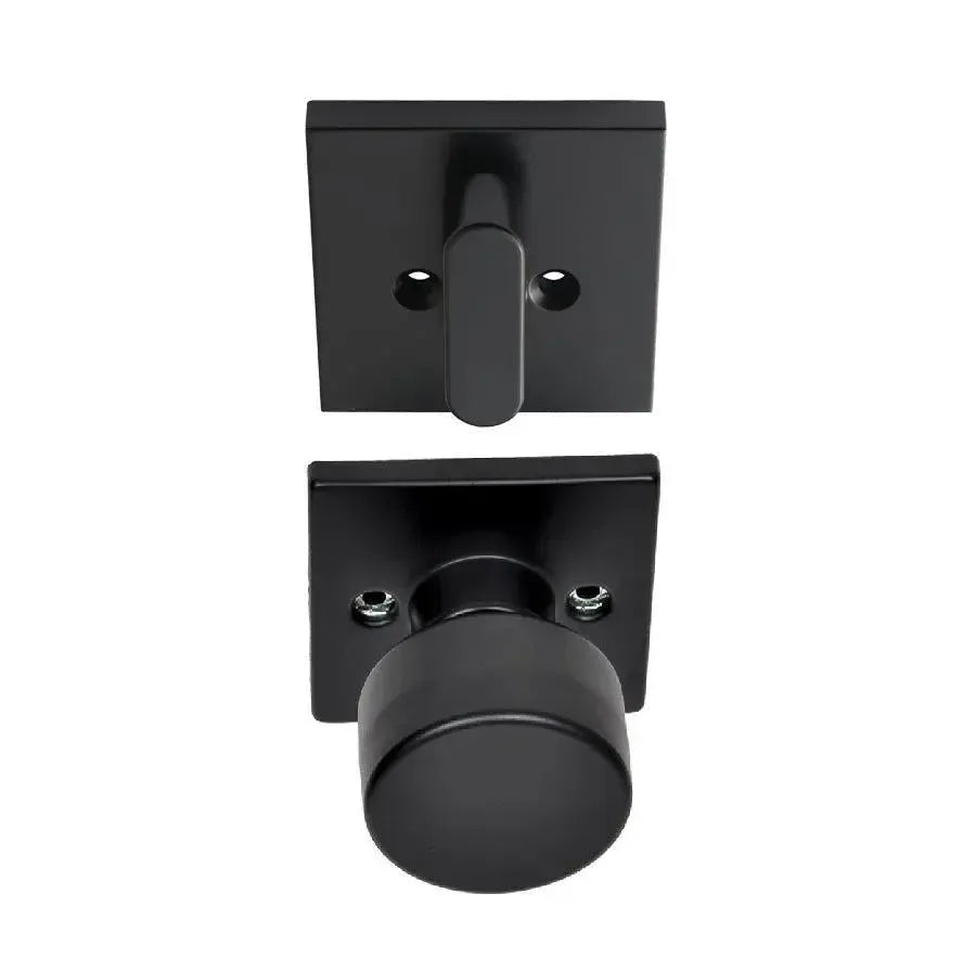 Better Home Products Union Square Handleset Trim Knob in Black finish