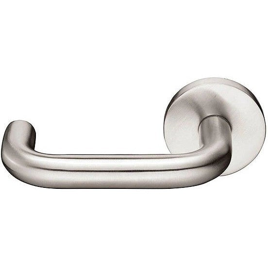 Emtek Cologne Lever With Disk Rosette in Brushed Stainless Steel finish