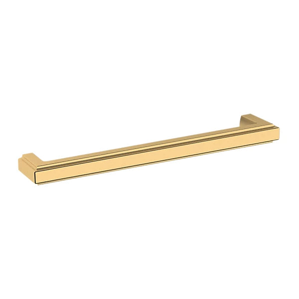 Baldwin Raised Appliance Pull in Lifetime Satin Brass finish