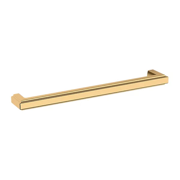 Baldwin Raised Cabinet Pull in Lifetime Polished Brass finish