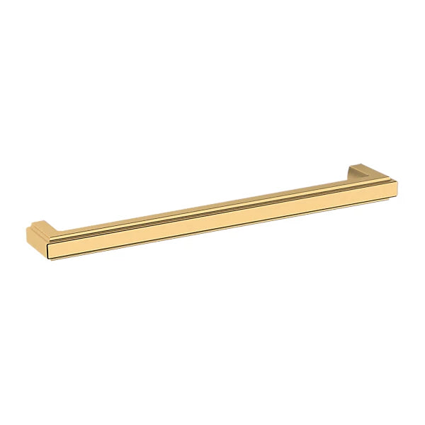 Baldwin Raised Cabinet Pull in Lifetime Satin Brass finish