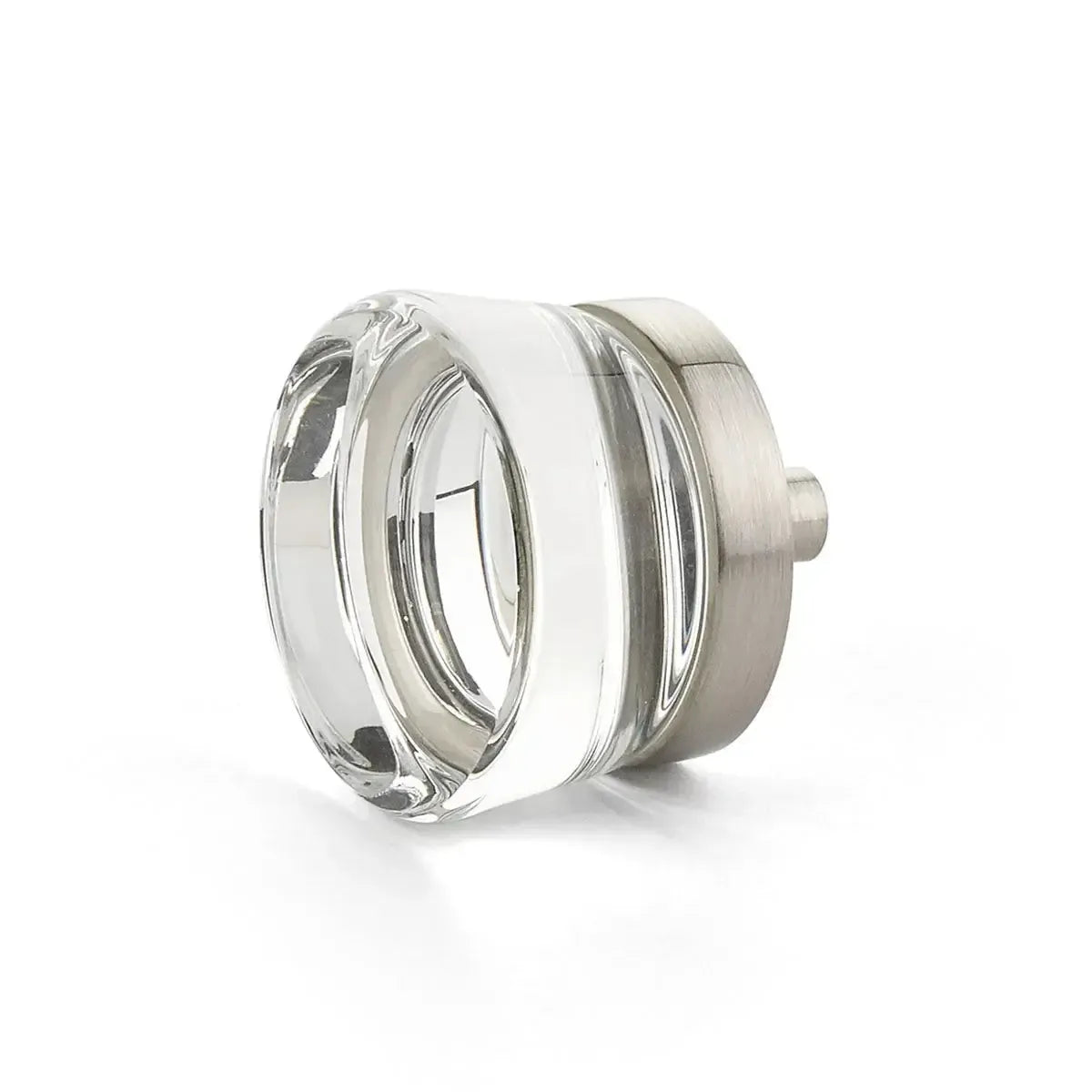 SchaubCity Lights Flat Disc Glass Knob in 