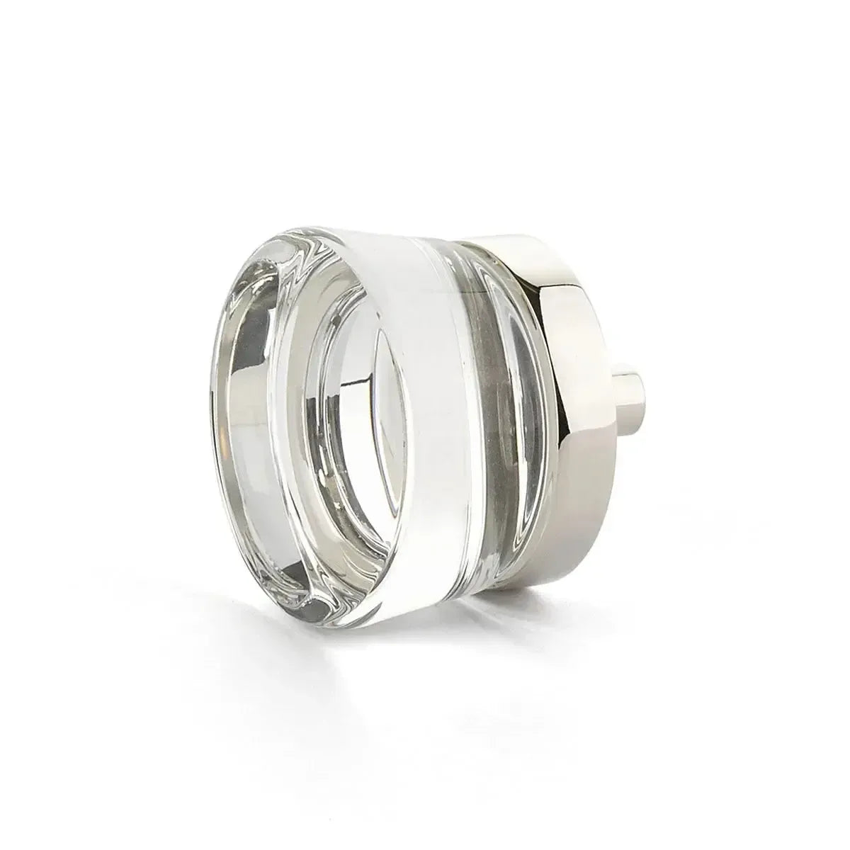 SchaubCity Lights Flat Disc Glass Knob in 