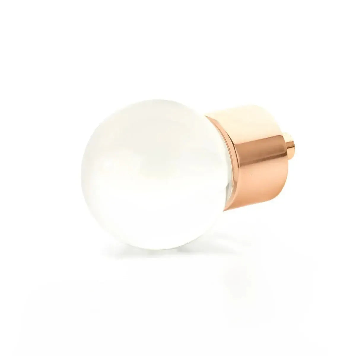 City Lights Globe Glass Knob Polished Rose Gold