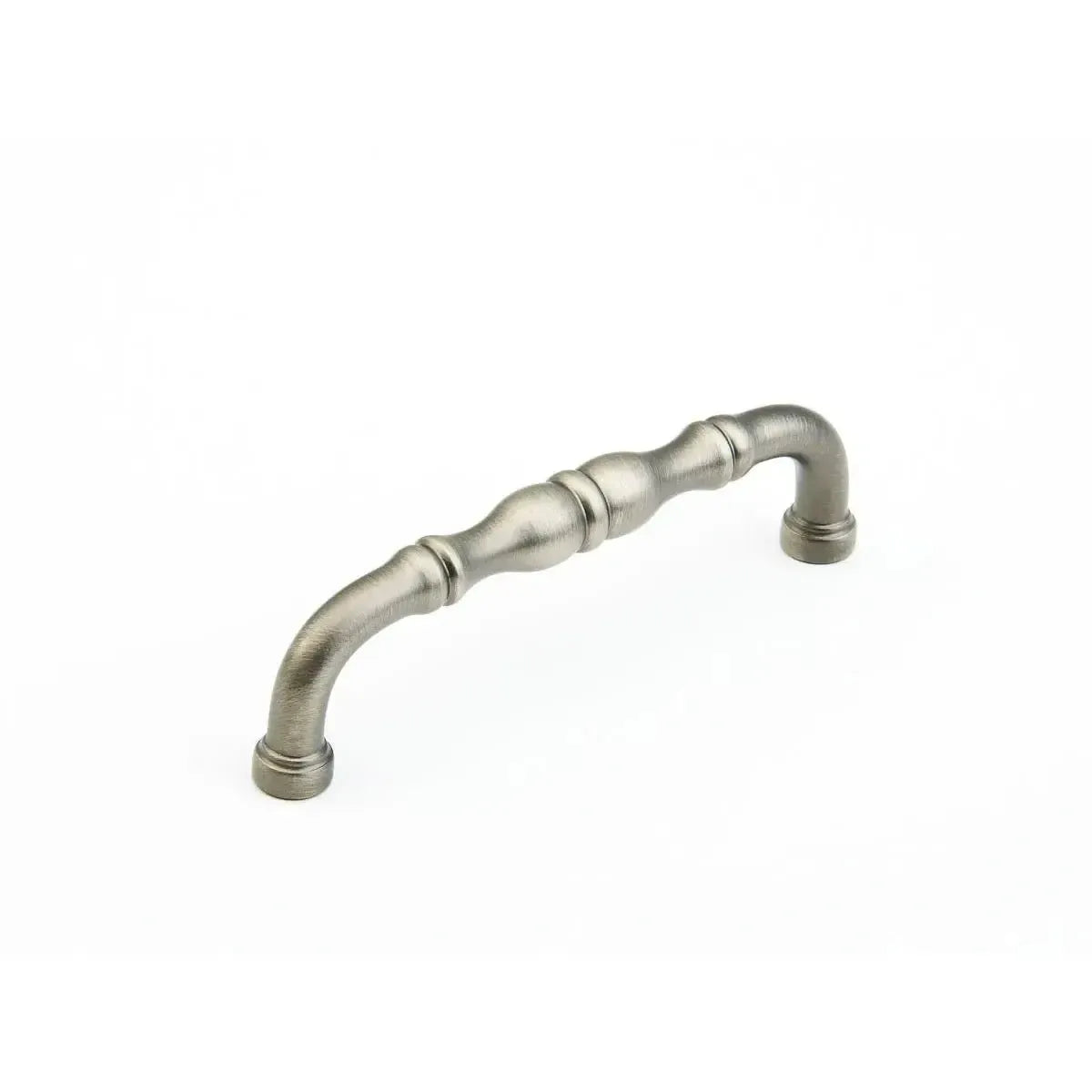 The Schaub Colonial Cabinet Pull in Antique Nickel finish.