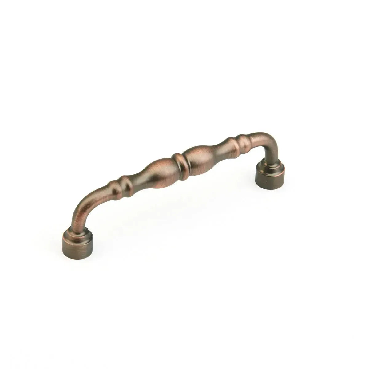 The Schaub Colonial Cabinet Pull in Aurora Bronze finish.