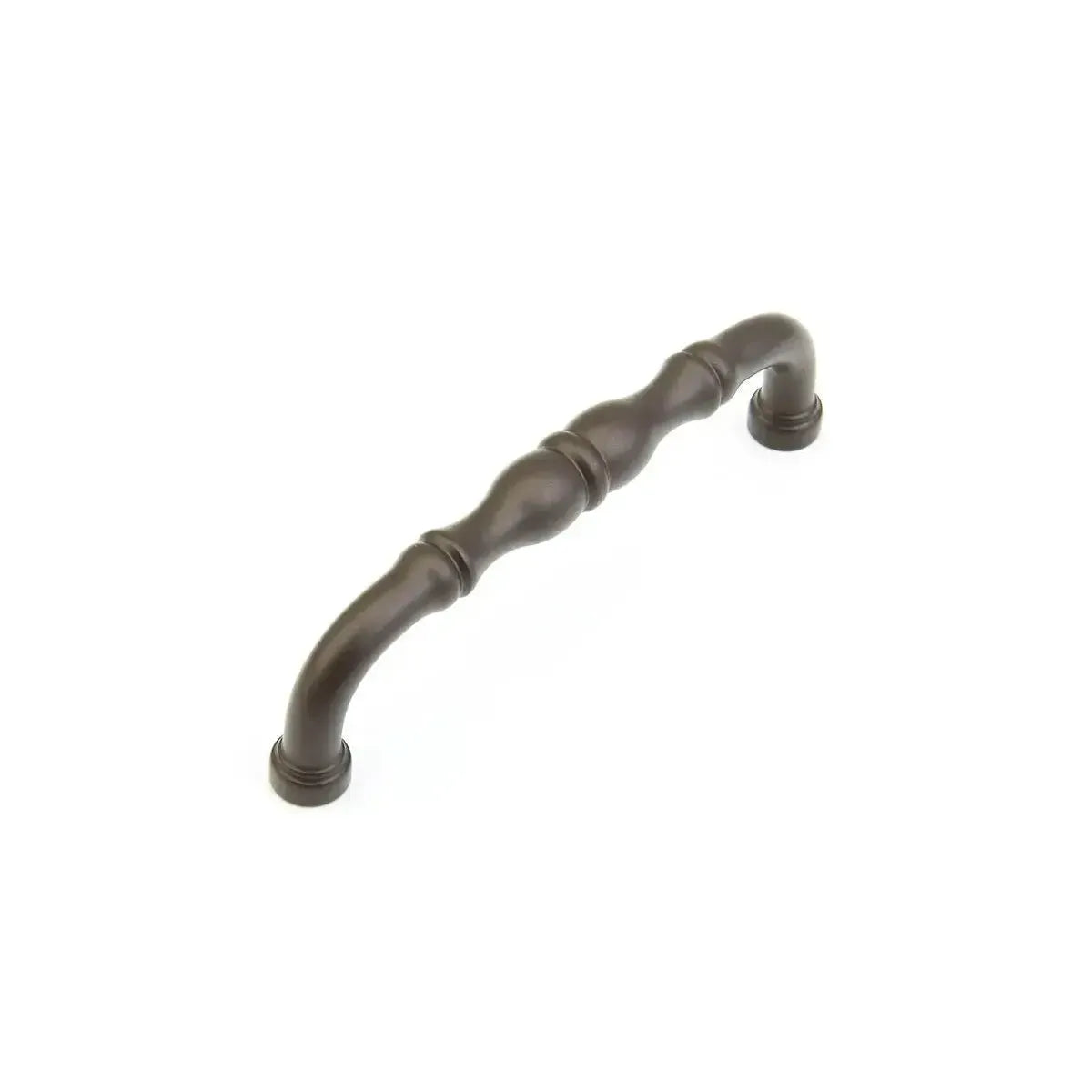 The Schaub Colonial Cabinet Pull in Oil Rubbed Bronze finish.