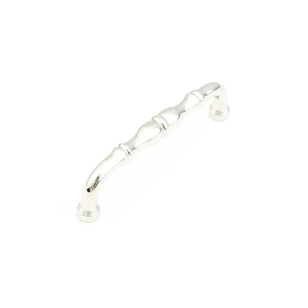 The Schaub Colonial Cabinet Pull in Polished Nickel finish.