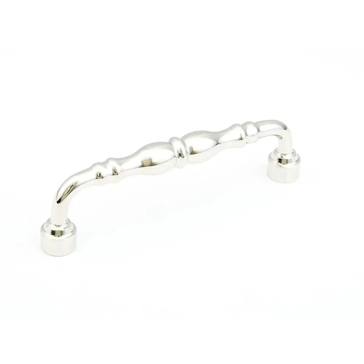 The Schaub Colonial Cabinet Pull in Polished Nickel finish.