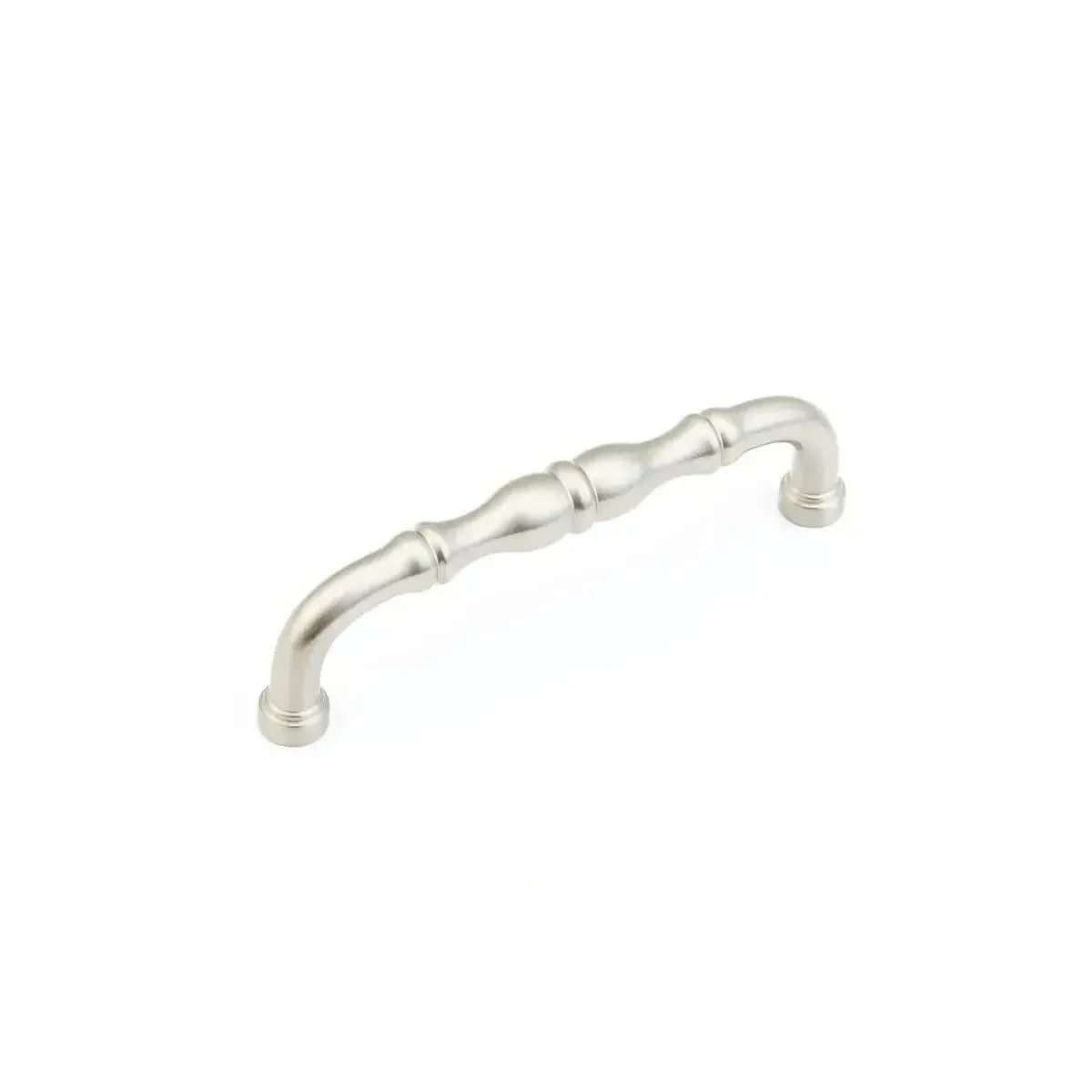 The Schaub Colonial Cabinet Pull in Satin Nickel finish.