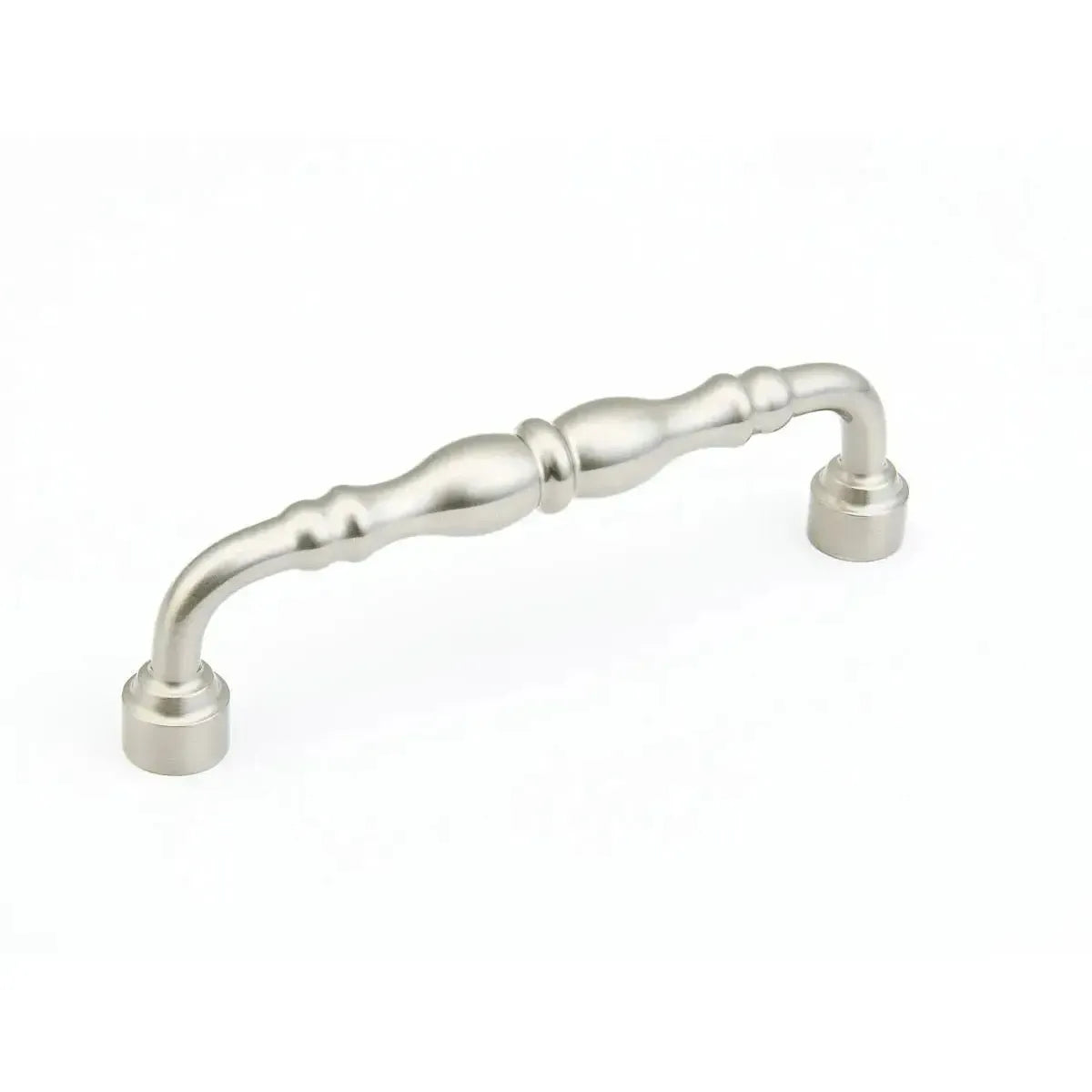 The Schaub Colonial Cabinet Pull in Satin Nickel finish.
