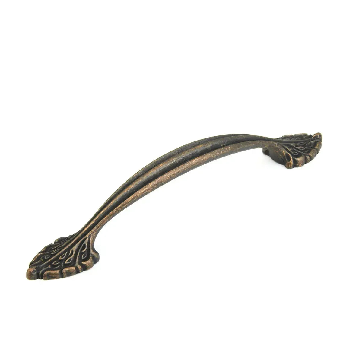 The Schaub Corinthian Cabinet Pull in Ancient Bronze finish.