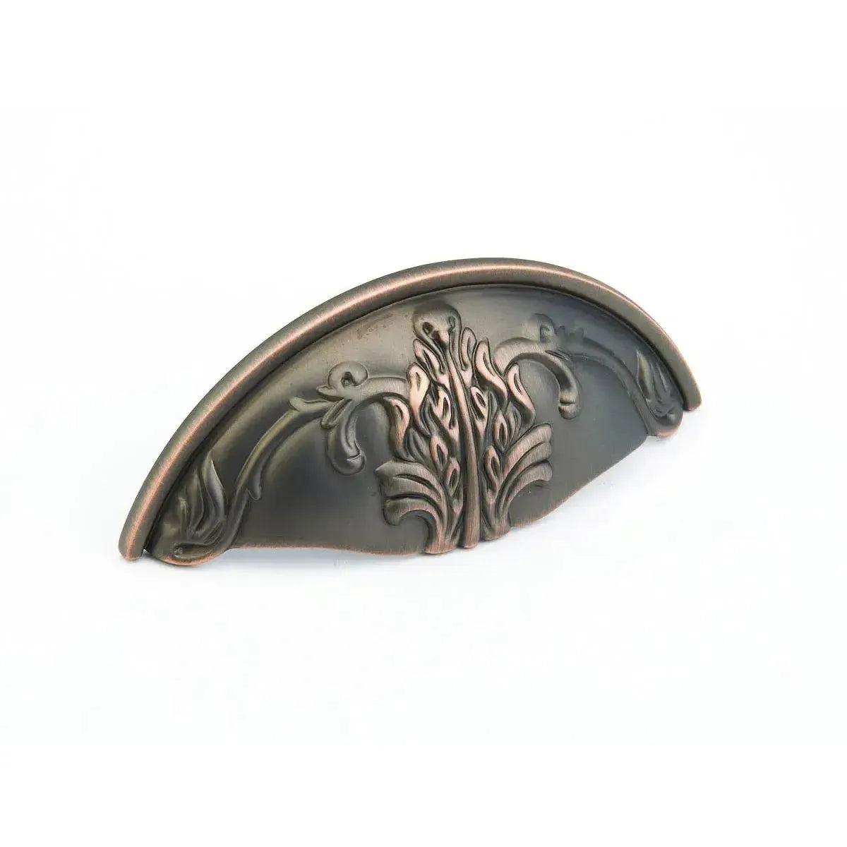 The Schaub Corinthian Cup Pull in Michelangelo Bronze finish.
