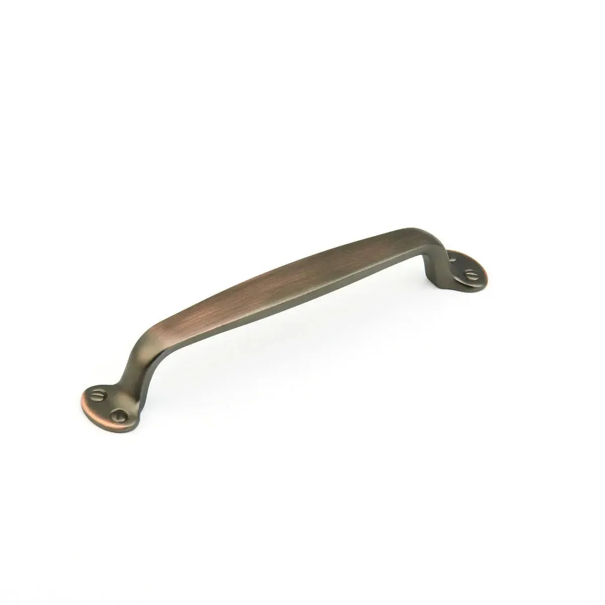 The Schaub Country Cabinet Pull in Aurora Bronze finish.