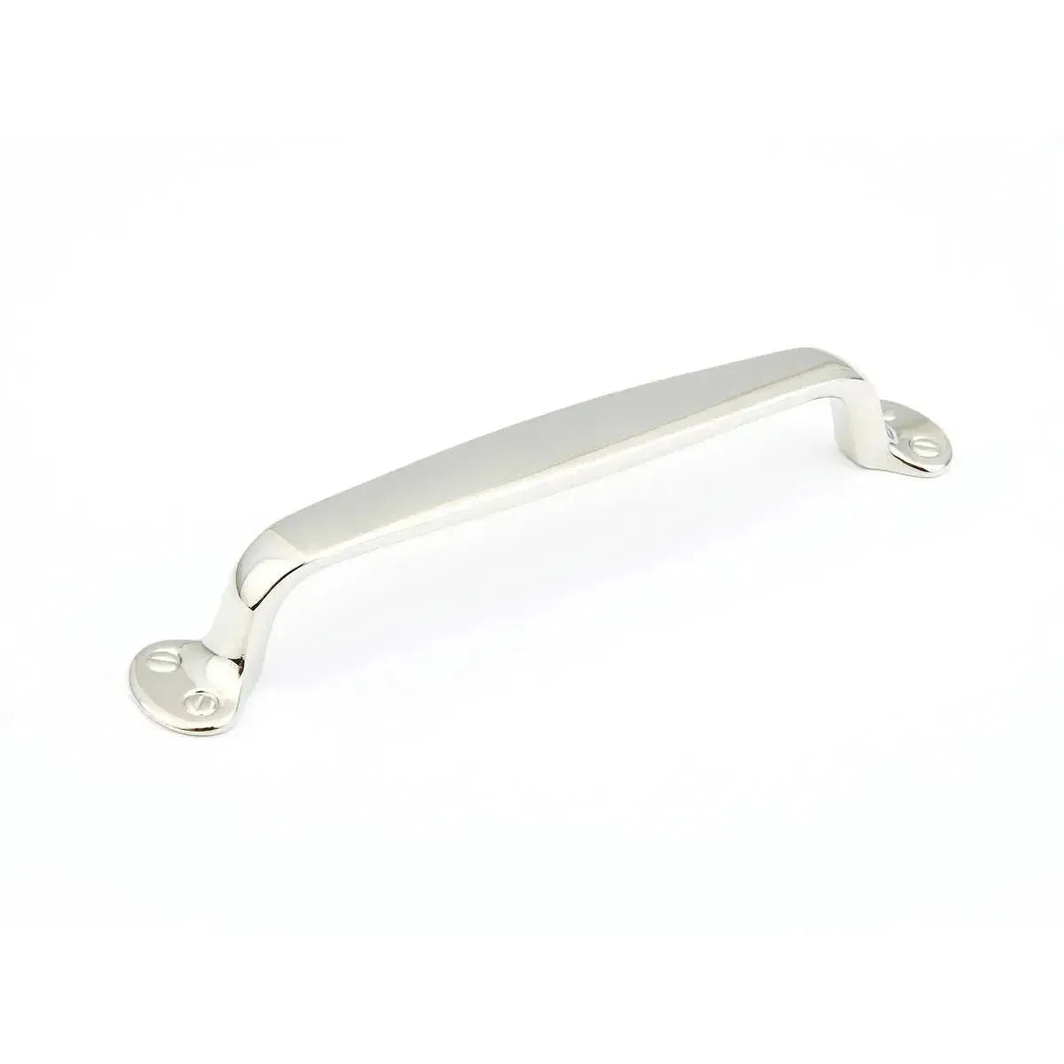 The Schaub Country Cabinet Pull in Polished Nickel finish.