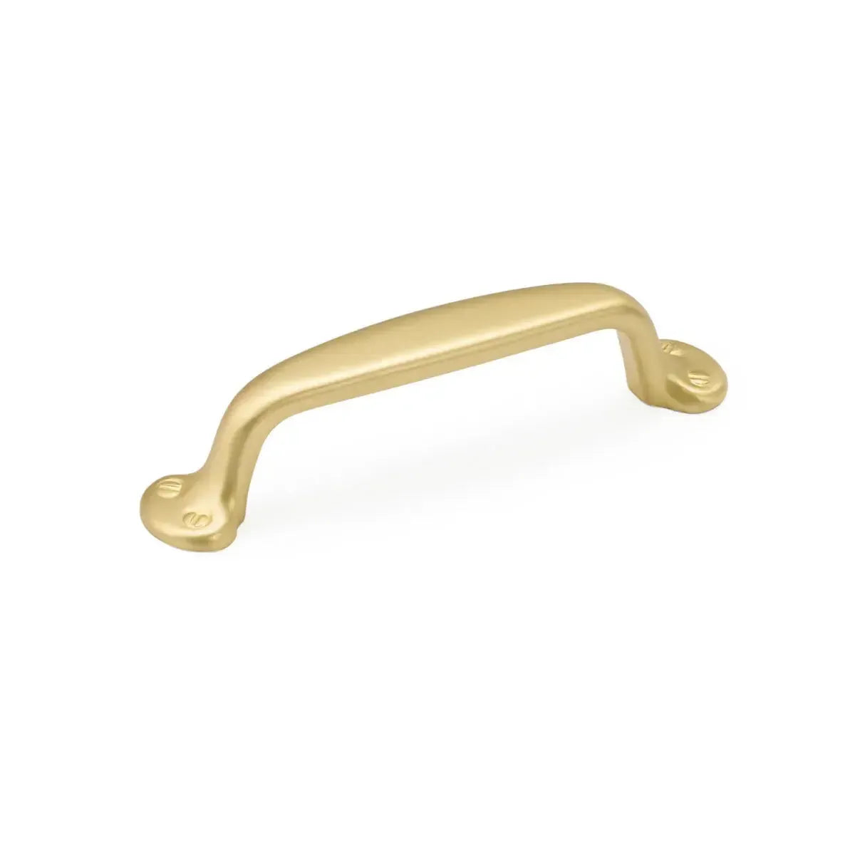 The Schaub Country Cabinet Pull in Satin Brass finish.