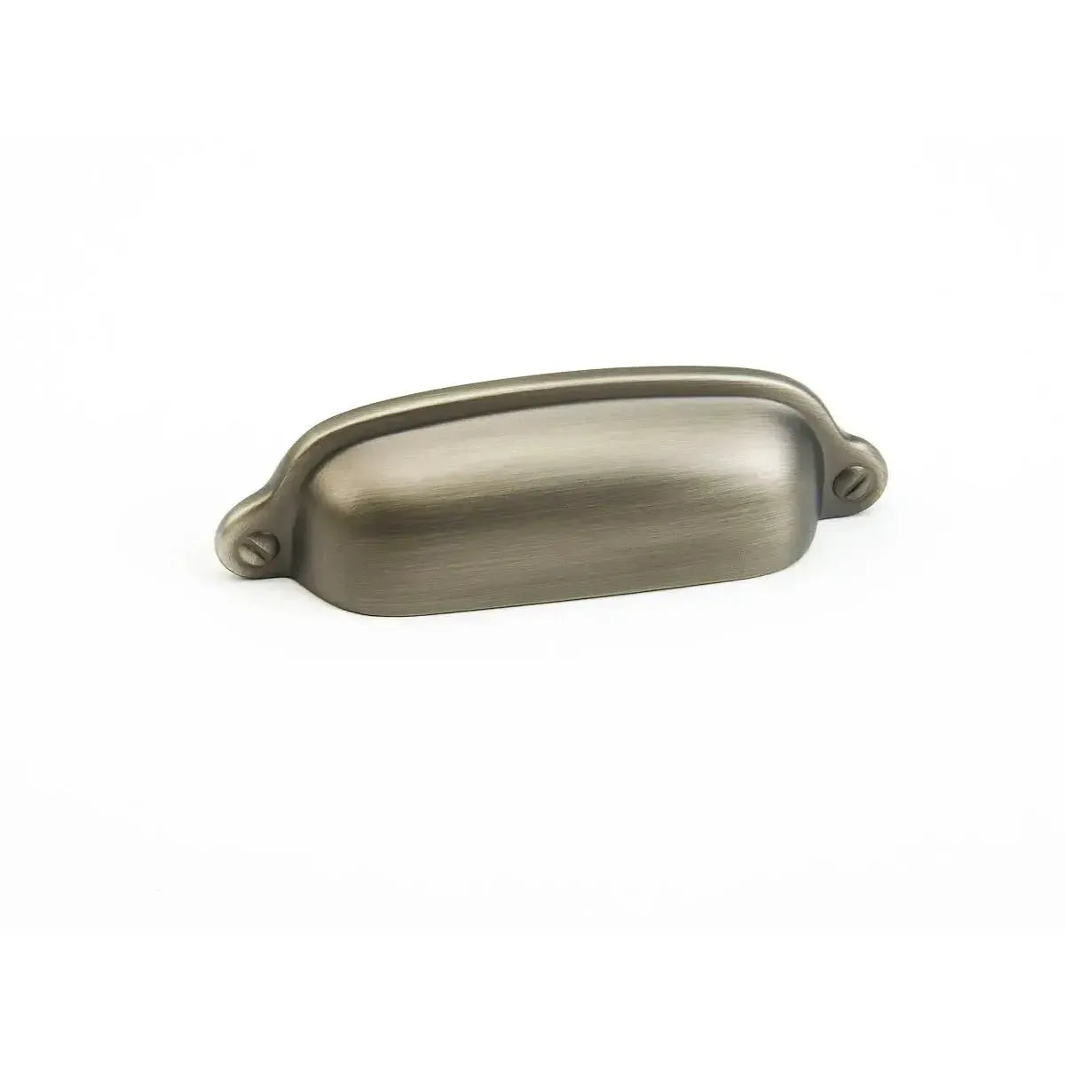 The Schaub Country Cup Pull in Antique Nickel finish.
