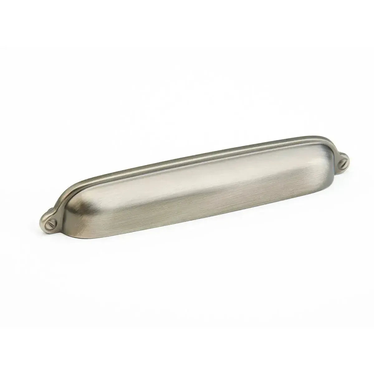 The Schaub Country Cup Pull in Antique Nickel finish.