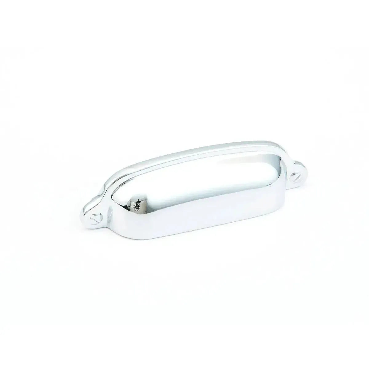 The Schaub Country Cup Pull in Polished Chrome finish.