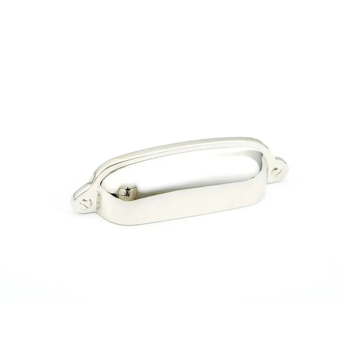 The Schaub Country Cup Pull in Polished Nickel finish.