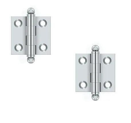 Deltana 1 1/2" x 1 1/2" Hinge with Ball Tips (Pair) Polished Chrome