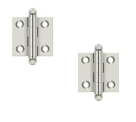 Deltana 1 1/2" x 1 1/2" Hinge with Ball Tips (Pair) Polished Nickel