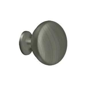 Deltana 1 1/4" Solid Round Knob in Pewter finish