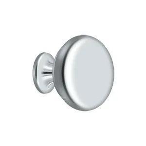 Deltana 1 1/4" Solid Round Knob in Polished Chrome finish