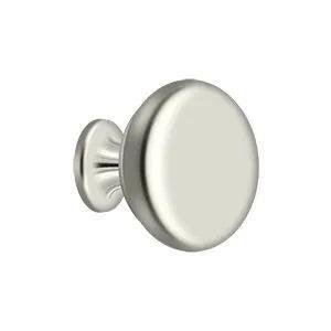 Deltana 1 1/4" Solid Round Knob in Lifetime Polished Nickel finish