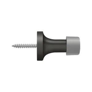 Deltana 1-3/8" Solid Brass Baseboard Door Bumper Oil Rubbed Bronze