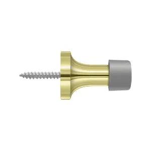 Deltana 1-3/8" Solid Brass Baseboard Door Bumper Polished Brass