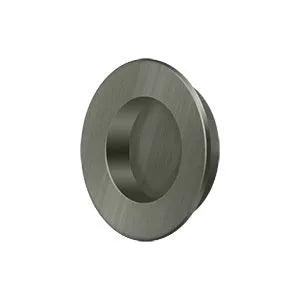 Deltana 1 7/8" Round Flush Pull Antique Nickel