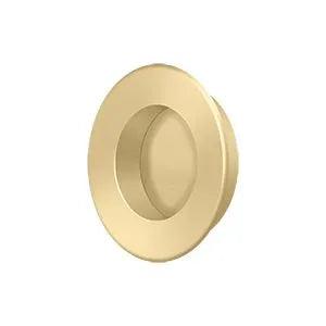 Deltana 1 7/8" Round Flush Pull Brushed Brass