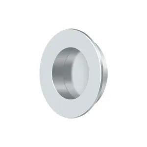 Deltana 1 7/8" Round Flush Pull Polished Chrome