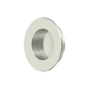 Deltana 1 7/8" Round Flush Pull Polished Nickel