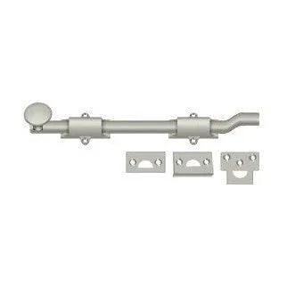 Deltana 10" Heavy Duty Offset Surface Bolt Brushed Nickel