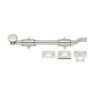 Deltana 10" Heavy Duty Offset Surface Bolt Polished Nickel