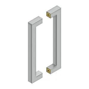 Deltana 12" CTC Back-to-Back Contemporary Pulls in Satin Stainless Steel finish