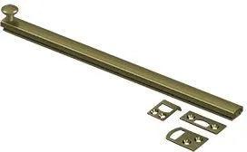 Deltana 12" Heavy Duty Concealed Screw Surface Bolt in Antique Brass finish