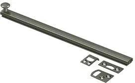 Deltana 12" Heavy Duty Concealed Screw Surface Bolt in Pewter finish
