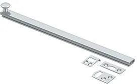 Deltana 12" Heavy Duty Concealed Screw Surface Bolt in Polished Chrome finish