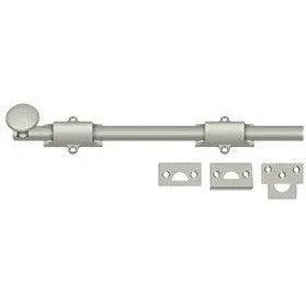 Deltana 12" Heavy Duty Surface Bolt Brushed Nickel
