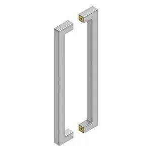 Deltana 18" CTC Back-to-Back Contemporary Pulls in Satin Stainless Steel finish