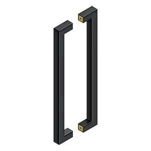 Deltana 18" CTC Back-to-Back Contemporary Pulls in Flat Black finish