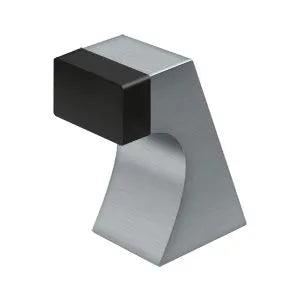 Deltana 2 1/2" Contemporary Floor Door Bumper in Satin Chrome finish