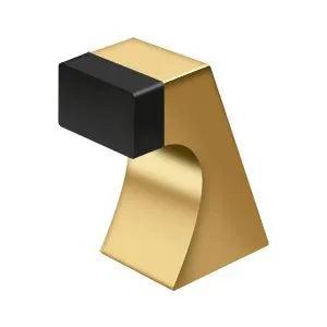 Deltana 2 1/2" Contemporary Floor Door Bumper in PVD Polished Brass finish