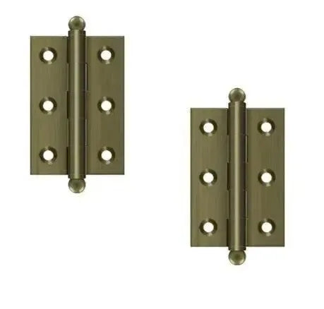 DeltanaDeltana 2 1/2" x 1 11/16" Hinge with Ball Tips (Pair) in 