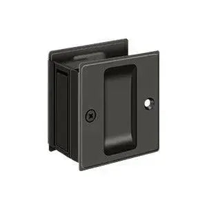 Deltana 2-1/2" x 2-3/4" Pocket Door Lock in Oil Rubbed Bronze finish