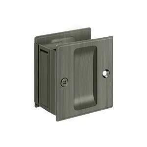 Deltana 2-1/2" x 2-3/4" Pocket Door Passage in Antique Nickel finish